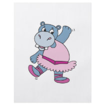 silly ballerina hippo full color flyer
