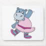 silly ballerina hippo mouse pads