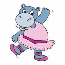 silly ballerina hippo photo sculptures