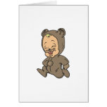 Silly Bear Baby Card