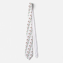 silly birthday horse with cake cartoon tie