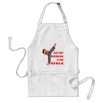 Silly Boy Kickboxing Is For Girls Aprons