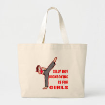 Silly Boy Kickboxing Is For Girls Bags