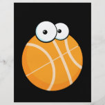 silly cartoon character basketball sports cartoon flyer design