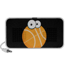 silly cartoon character basketball sports cartoon laptop speaker