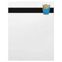 silly cartoon french fries letterhead template