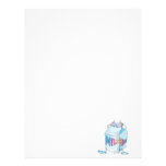 silly cartoon milk character letterhead template