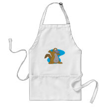 silly cartoon platypus aprons