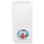 silly christmas love polar bear cartoon character rack cards