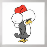 Silly Christmas Penguin posters