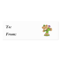 Silly Clown Teddy Bear Business Cards