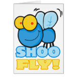 silly cute cartoon character SHOO FLY cards
