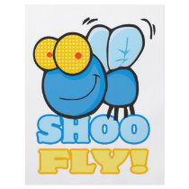silly cute cartoon character SHOO FLY Custom Flyer