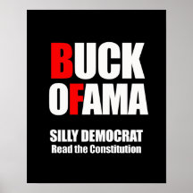 Silly Democrat, Read the Constitution Posters