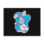 silly doctor bunny rabbit post card