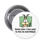 Silly Dog Pee Humour Pins