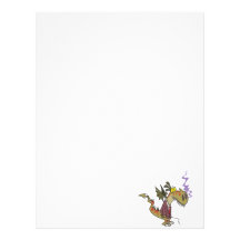 silly dragon boss cartoon character letterhead design