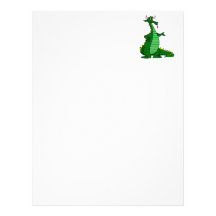 Silly Dragon Green Letterhead Design