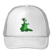 Silly Dragon Green Trucker Hats