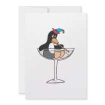 silly drunk penguin invitations