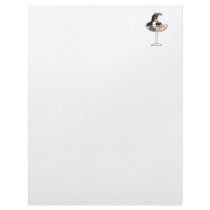 silly drunk penguin custom letterhead