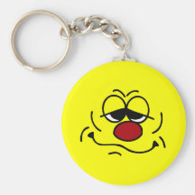 Silly Face: Happy Monday morning to you too Key Chain