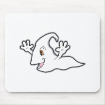 silly floating ghost mouse pads