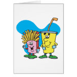silly french fries and soft drink guys cards