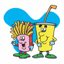 silly french fries and soft drink guys photo cut outs