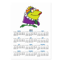 silly frog queen animal cartoon business card