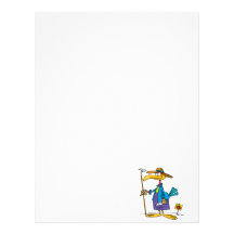 silly gardener gardening bird letterhead
