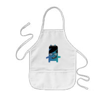 silly geek monster friend apron
