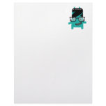 silly geek monster friend big glasses letterhead