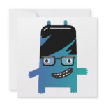 silly geek monster friend invitations