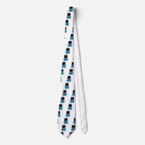 silly geek monster friend neck tie