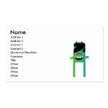 silly geeky monster dude business card templates
