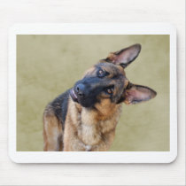 Silly German Shepherd Mousepads
