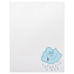 silly happy rain cloud cartoon customized letterhead