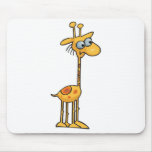 silly little giraffe mouse pads