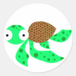 Silly little sea turtle stickers
