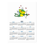 silly love cupid valentine froggy frog business cards