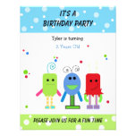 Silly Monsters Birthday Invitation