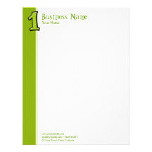 Silly Numbers1 green Letterhead