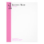 Silly Numbers1 pink Letterhead