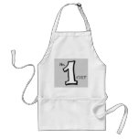 Silly Numbers 1 white Apron