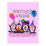 Silly Penguins 4th Birthday T-shirts and Gifts Postcards
