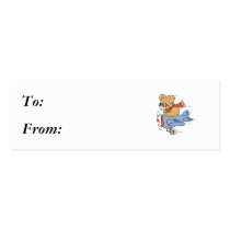 Silly Pilot Bear Business Card
