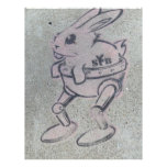 SILLY  PINK  BUNNY LETTERHEAD TEMPLATE