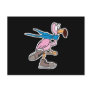 silly pink flamingo ice skating postcards