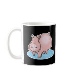 silly pink hippo coffee mug